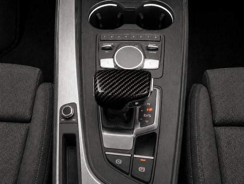 Audi A4 B9 / A5 B9 / Q5 B9 Schaltknauf Abdeckung – Alcantara, perforiertes Leder oder Echtcarbon