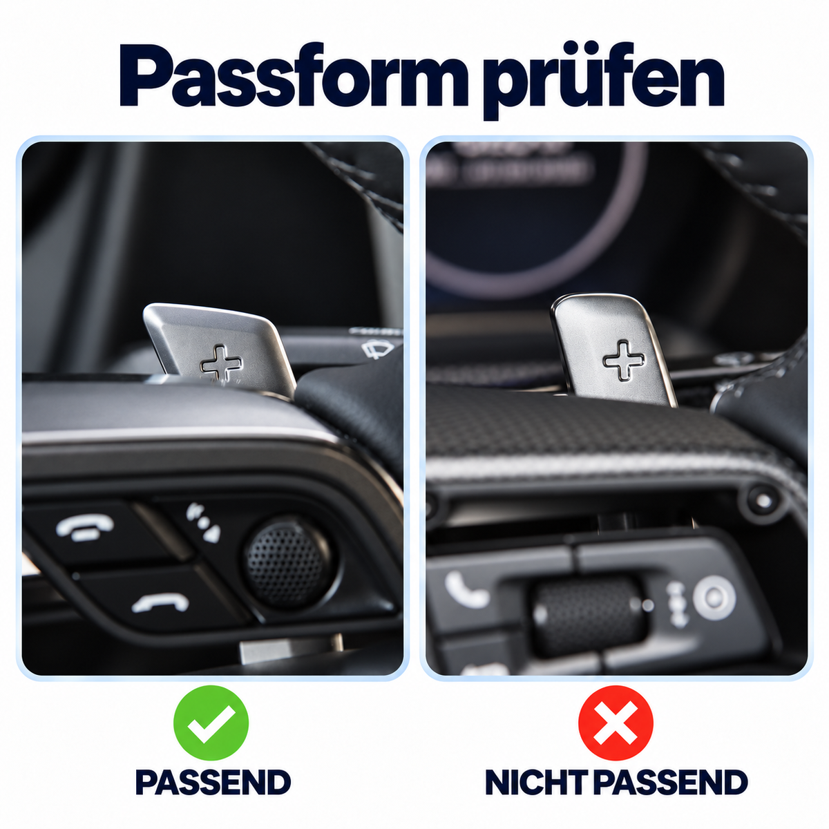 Porsche Schaltwippen Passform für 911, 718, Macan, Cayenne und Panamera