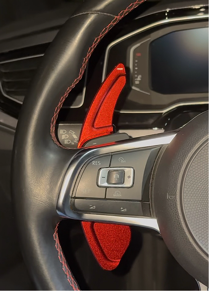 Aluminium Schaltwippen für VW Golf 7, 7.5 & Polo AW – GTI, GTD, R, R-Line