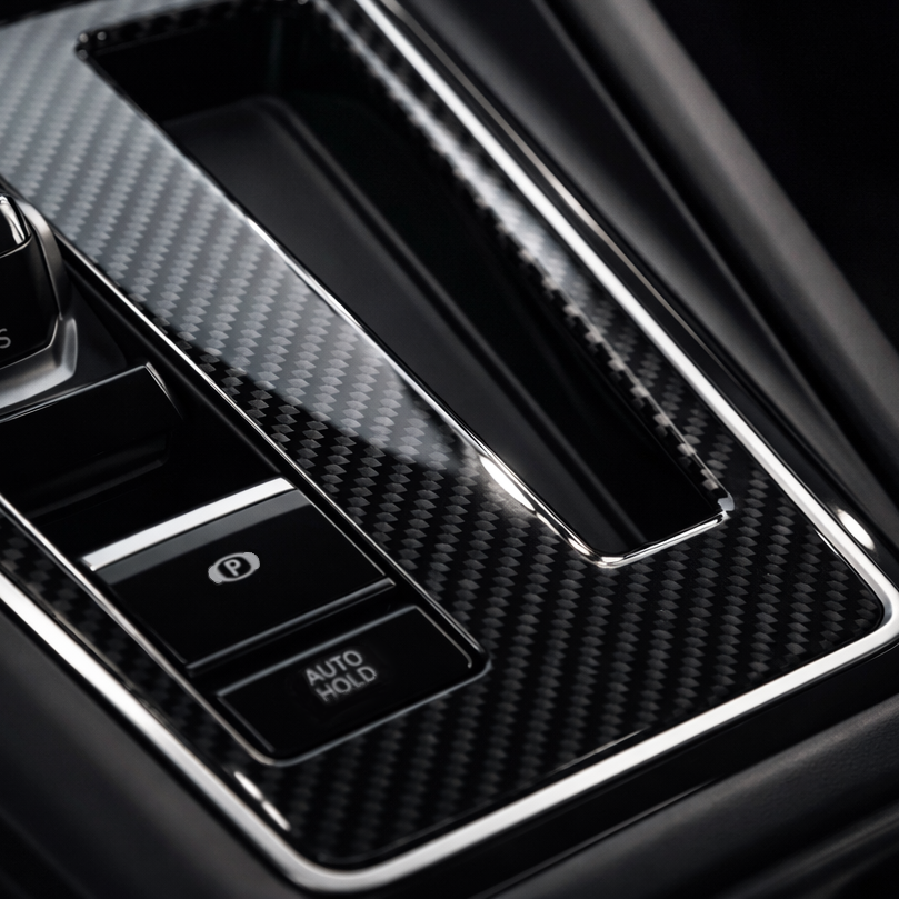 Carbon Mittelkonsole Abdeckung für VW Golf 8