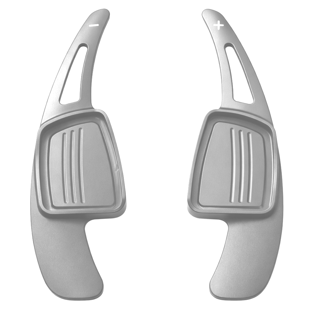 Audi Schaltwippen Aluminium – OEM-Form 3 | A3 (8V, 8Y), A4 B9 & mehr