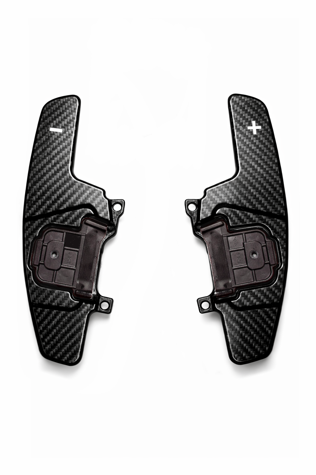 Carbon Schaltwippen für VW Golf 7, 7.5 & VW Polo 6 AW - Schwarz & Rot