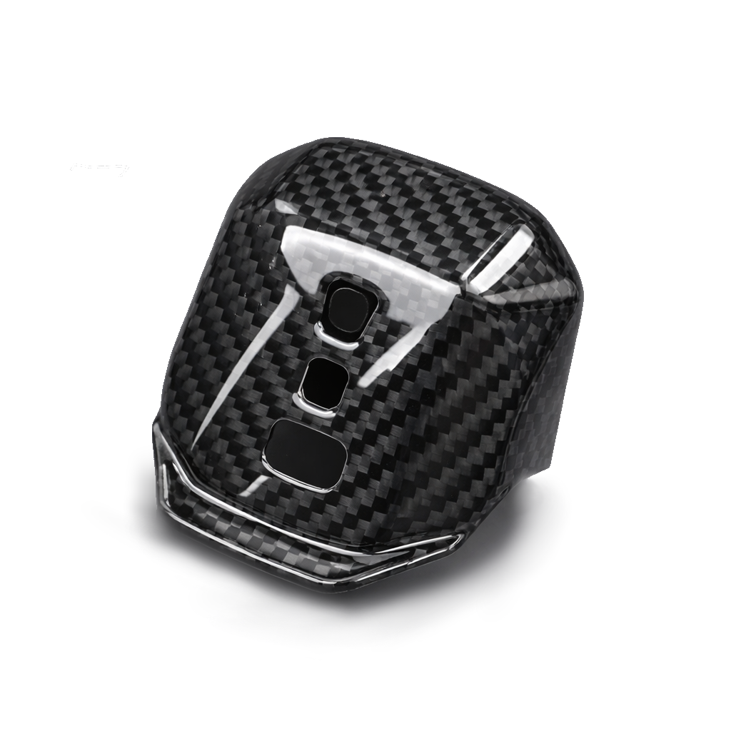 Carbon / Alcantara Optik DSG Wahlhebel Abdeckung für VW Golf 8