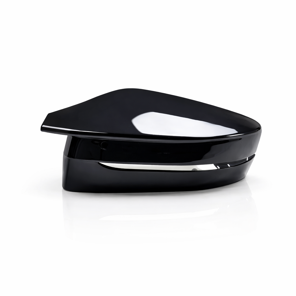BMW G-Serie Spiegelkappen Schwarz Glanz Horn Design (G20 G21 G22 G30)