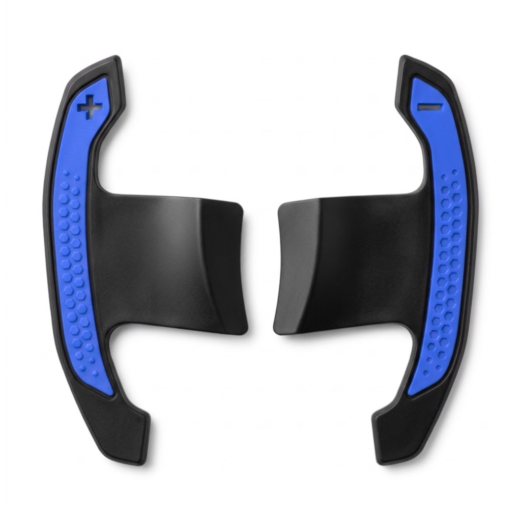 BMW G30/G31 Carbon Ersatzschaltwippen OEM-Style Racing Blau – Rückseite