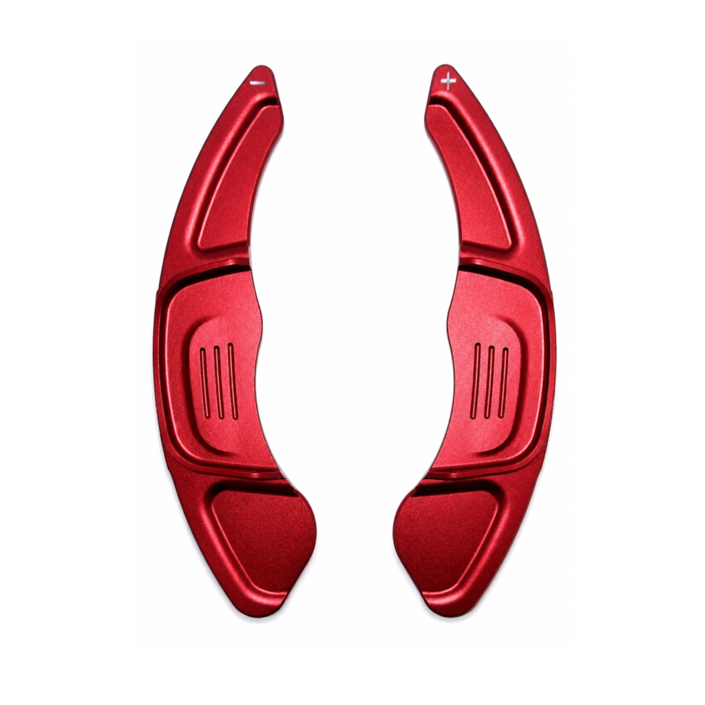 VW Arteon Schaltwippen – Aluminium Extended, Rot – Sportwippenform